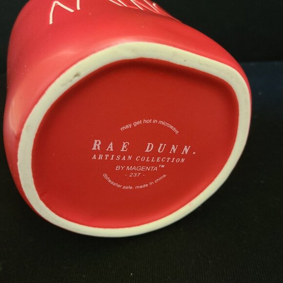 Rae Dunn PROUD AMERICAN Red Coffee Mug & ROLFS Leather US Flag Coin Purse - Picture 7 of 13